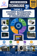 Fiches de révision Technologie 3e – Thème 3 : Conception et Réalisation (34 fiches PDF)
