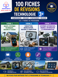 Pack de 100 Fiches de révision Technologie 3e – PDF Brevet (DNB)