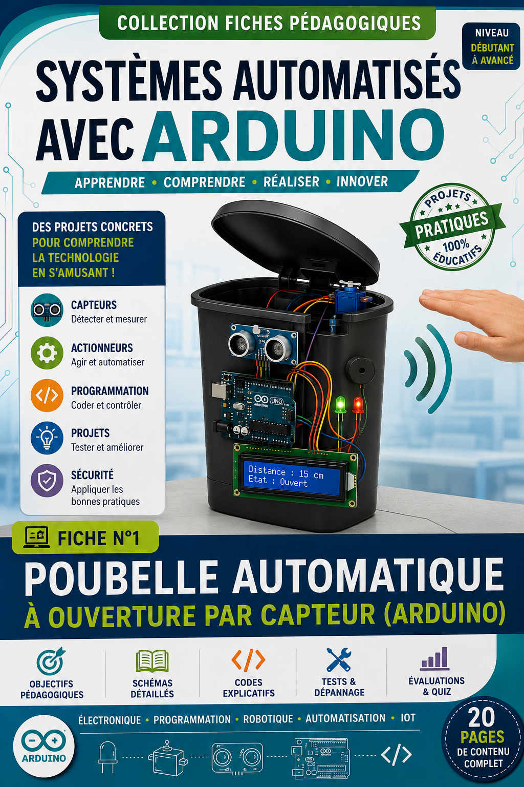 Guide Arduino PDF – Systèmes Automatisés pour Lycéens et Étudiants | Téléchargement Immédiat