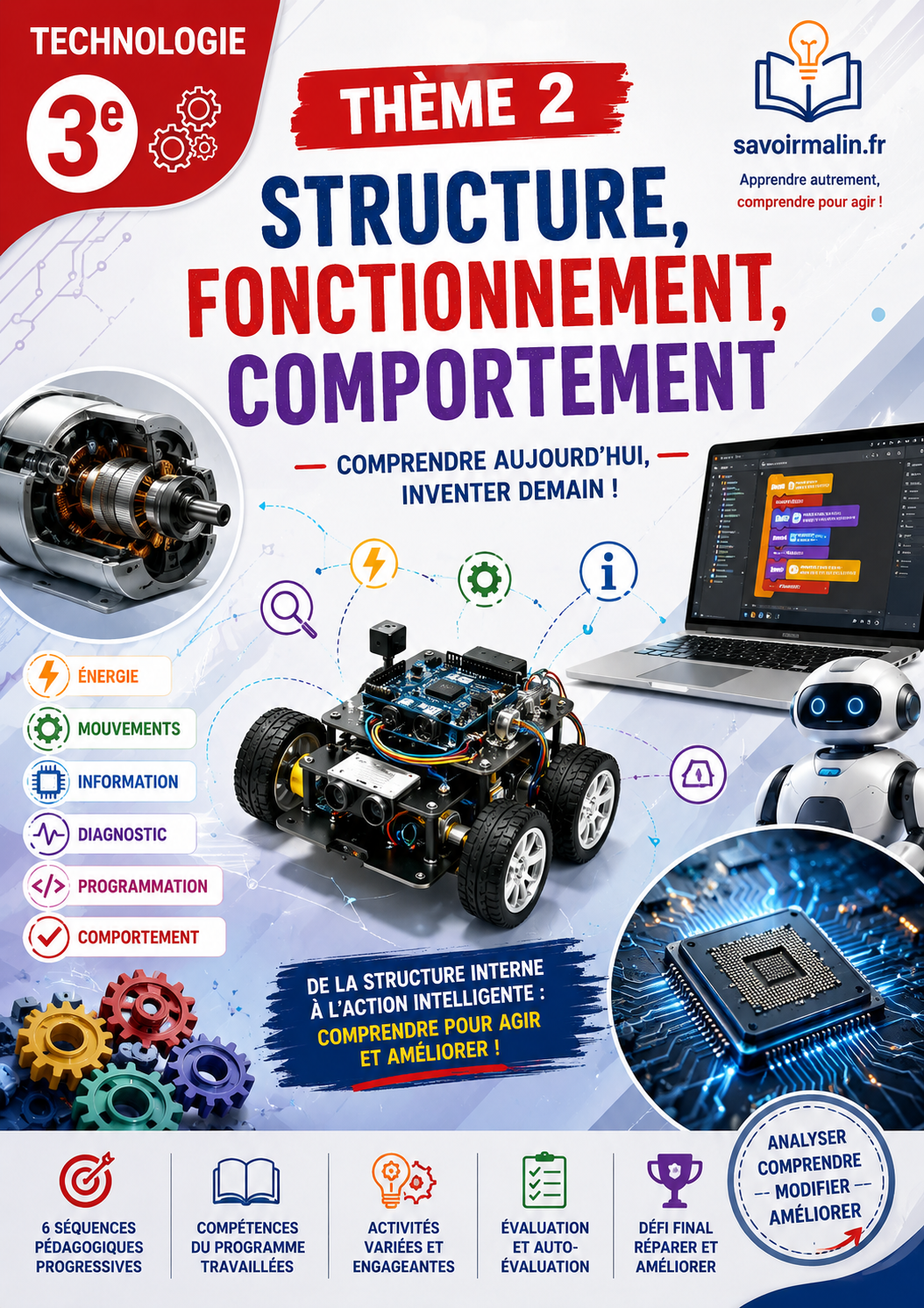 Technologie 3e PDF – Thème 2 : Structure et Fonctionnement